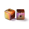UV Plating Rainbow Iridescent Acrylic Beads PACR-H003-11-3