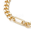 Brass Cuban Link Chain Bracelets for Women BJEW-JB13117-3