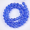 Transparent Glass Beads Strands GLAA-Q080-8mm-C-2