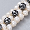 Non-Magnetic Synthetic Hematite Beads Bracelets BJEW-JB04605-2