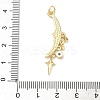 Brass Micro Pave Cubic Zirconia Pendants KK-P345-51G-3