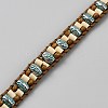Alloy & Wood Beaded Chain Belts AJEW-WH0678-06-2