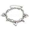 304 Stainless Steel Multi-strand Bracelets BJEW-P365-02P-4