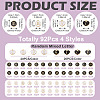 92Pcs 4 Styles Initial Letter A~Z Alphabet Enamel Charms ENAM-TA0003-50-4
