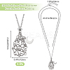 1Pc 304 Stainless Steel Macrame Pouch Necklace Making for Gemstone Nuggets NJEW-BBC0001-26-2