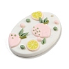 Geometrical Shape with Fruit Handmade Polymer Clay Pendants CLAY-E008-01B-2