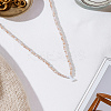 1Pc Glass Rondelle Beaded Necklaces NJEW-LP0007-23I-3