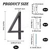Zinc Alloy Number Sign Labels FIND-WH0061-83E-2