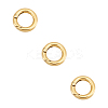 3Pcs Ion Plating(IP) 304 Stainless Steel Spring Gate Rings STAS-UN0059-42-1