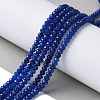 Dyed Natural Malaysia Jade Rondelle Beads Strands G-E316-2x4mm-68-5
