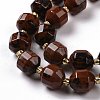 Natural Mahogany Obsidian Beads Strands G-G990-F12-4