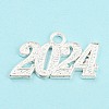 Alloy Numbers Pendants PALLOY-D028-01S-2