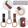 3Pcs 3 Colors PU Leather Towel Holder HJEW-CN0001-36-5