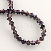 Electroplate Glass Bead Strands LS-EGLA-R094-4mm-10-2