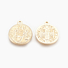 Brass Pendants KK-O116-04G-2