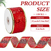 Christmas Theme 10 Yards Polyester Ribbon OCOR-WH0070-238C-2