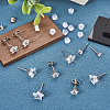 40Pcs 5 Size Crystal Rhinestone Tiny Star Stud Earrings EJEW-TA0001-13-4