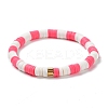 Handmade Polymer Clay Heishi Beads Stretch Bracelets Sets BJEW-JB05902-06-2