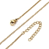 1.5MM 304 Stainless Steel Curb Chain Necklaces NJEW-T016-28G-4