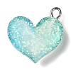 Gradient Color Transparent Resin Pendants LS-RESI-A023-01A-2