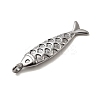 304 Stainless Steel Pendants STAS-B103-05F-P-2