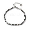 Natural Labradorite & Non-magnetic Synthetic Hematite Beaded Bracelets for Women BJEW-Z148-04P-01-2