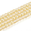 Baking Paint Transparent Glass Beads Strands DGLA-N011-4mm-02-1