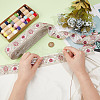 Polyester Flower Embroidery Lace Trim OCOR-WH0090-93-3
