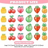 60Pcs 6 Styles Fruit Transparent & Opaque Resin Decoden Cabochons CRES-YW0002-68-2