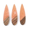 Resin & Wood Big Pendants WOOD-F015-08B-1