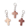 Spray Painted Synthetic Turquoise Pendant Decorations HJEW-JM03932-01-2