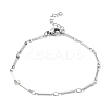 Non-Tarnish 304 Stainless Steel Bar Link Chain Bracelets BJEW-K226-10P-1