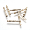 Brass Tube Beads KK-P170-05KCG-01-1