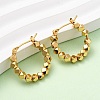 Brass Polygon Hoop Earrings EJEW-A143-08G-2