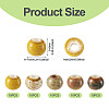 50Pcs 5 Colors Handmade Porcelain Beads PORC-TADJ0001-06B-4