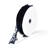 20 Yards Polyester Pleated Elastic Lace Trim SRIB-M015-01G-2
