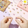 90Pcs 9 Colors Opaque Resin Beads FIND-CJ0004-80-4