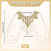 Iron Shoulder Bra Body Chain AJEW-WH0038-80G-2