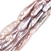 Natural Baroque Stick Pearl Keshi Pearl Beads Strands PEAR-N021-19-01C-2
