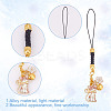 10Pcs 5 Styles Alloy Enmal Pendant Decorations HJEW-GO00019-3