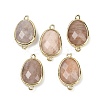 Natural & Synthetic Mixed Gemstone Faceted Connector Charms G-K347-11G-2