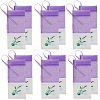 25Pcs Printed Cotton Organza Dried Flower Storage Drawstring Bags with Ribbon ABAG-SP0001-56A-1