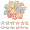 60Pcs 6 Colors Translucent Resin Decoden Cabochons RESI-GA0001-31-1