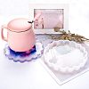 Waved Cup Pad Silicone Molds DIY-OC0002-04-8