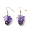 Flower Dangle Earrings EJEW-TA00631-4