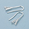 Rack Plating Eco-friendly Brass Earring Hooks KK-D075-14S-RS-3