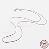 925 Sterling Silver Chain Necklaces STER-F039-10RG-1