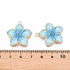 Rack Plating Alloy Enamel Pendants LS-ENAM-N056-365KCG-04-3