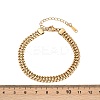 304 Stainless Steel Curb Chain Bracelets for Women BJEW-G759-08G-3