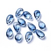 Transparent Glass Charms X-GLAA-O017-01G-1